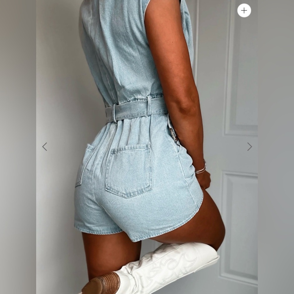 Denim romper - Picture 7 of 8